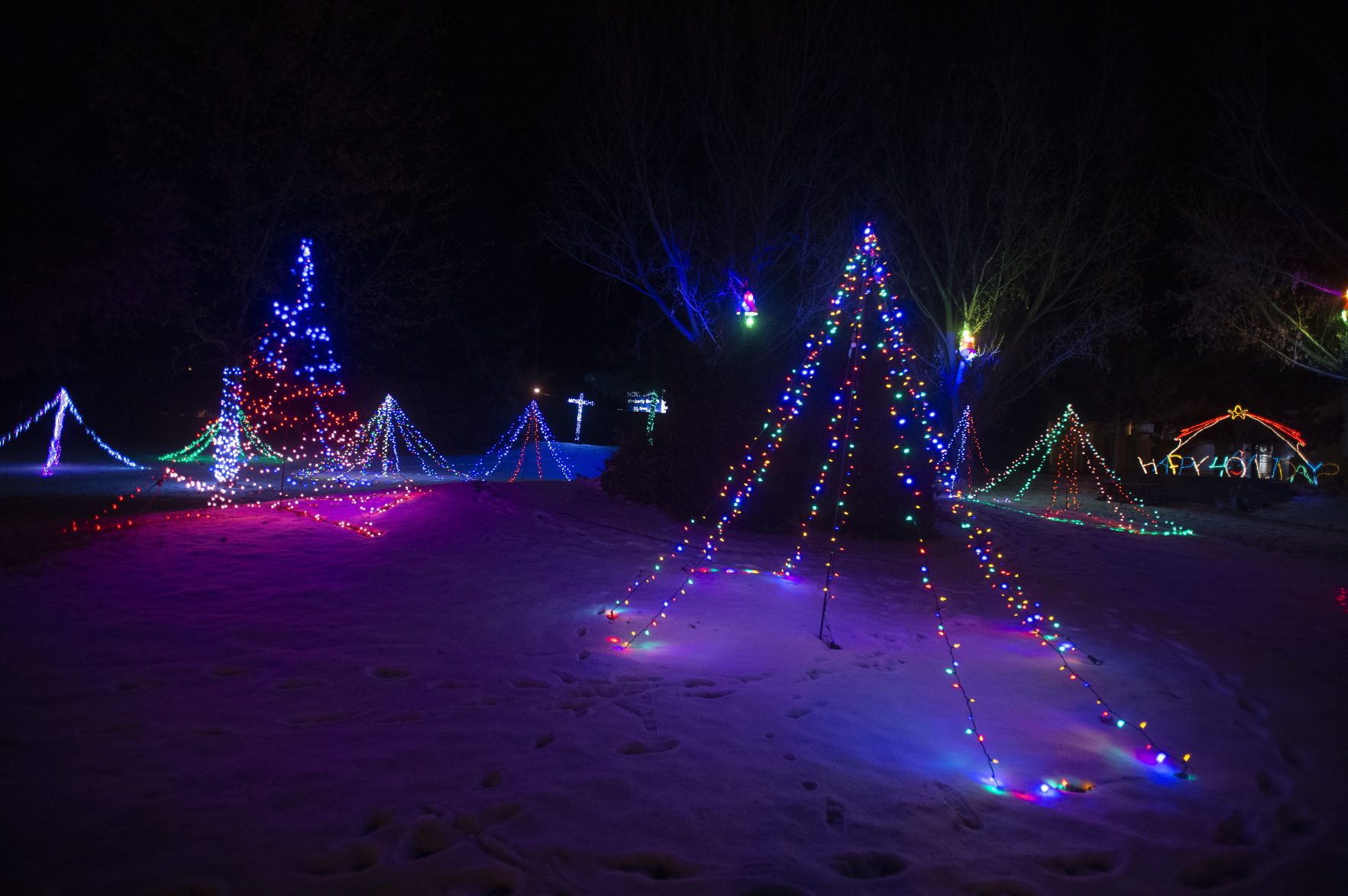 Holiday lights in Kimberly